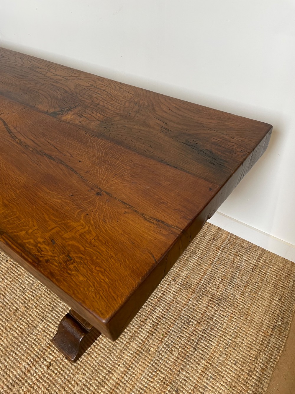 Oak refectory table  View XI