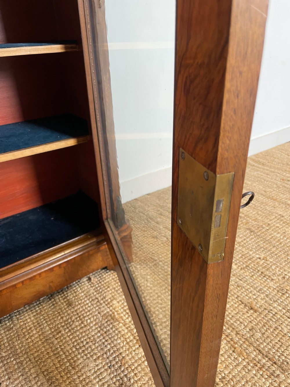 Victorian walnut pier cabinet / bookcase  View VIII