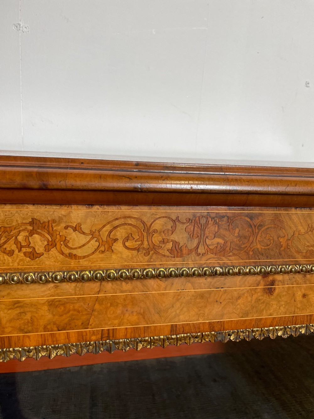Victorian walnut pier cabinet / bookcase  View IX