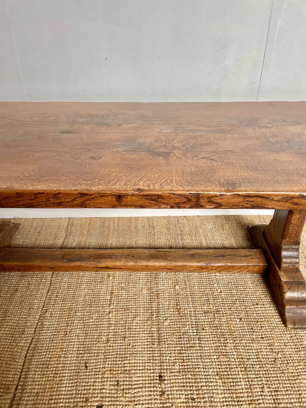 Antique oak refectory table 2.2 meters  View III