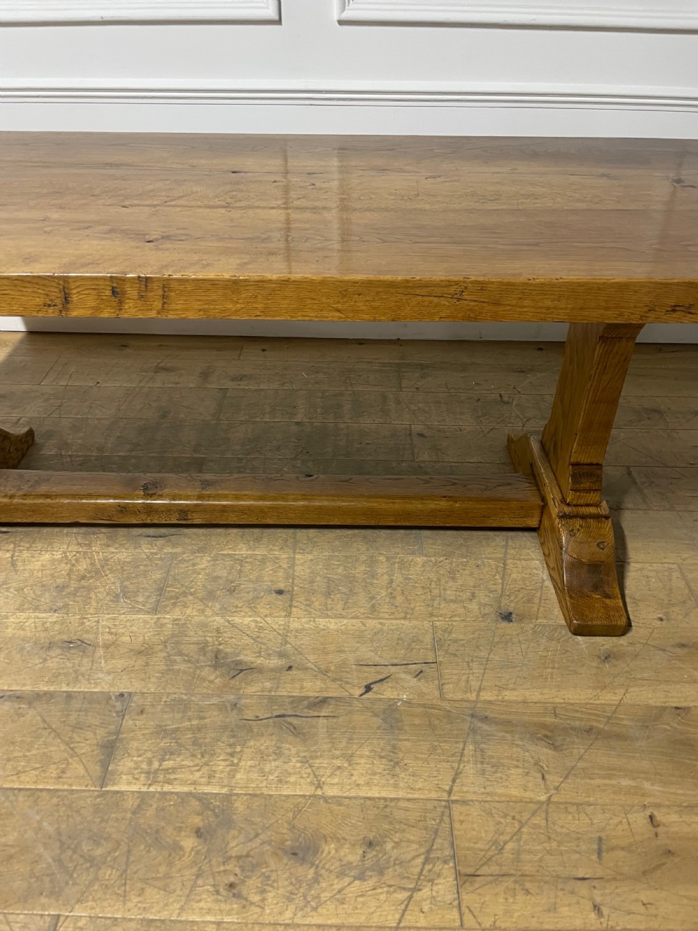 Oak refectory table  View III