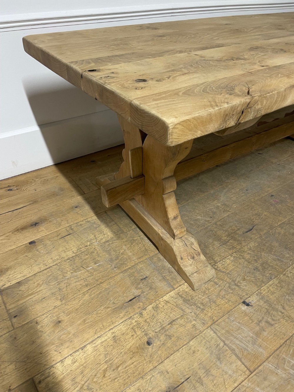 

Scrubbed oak refectory table  View II