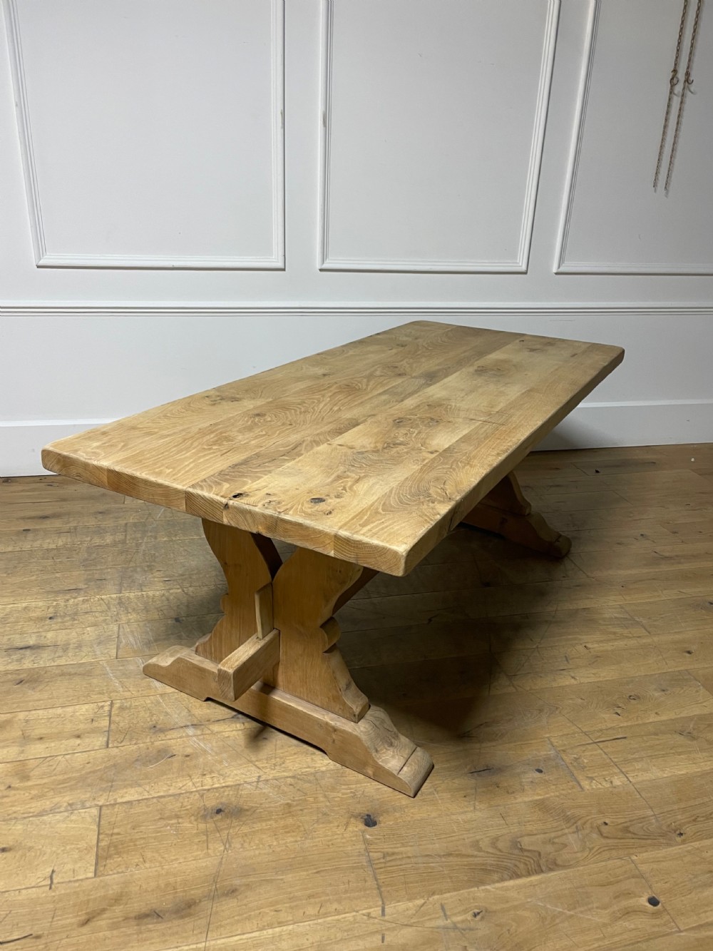 

Scrubbed oak refectory table  View V