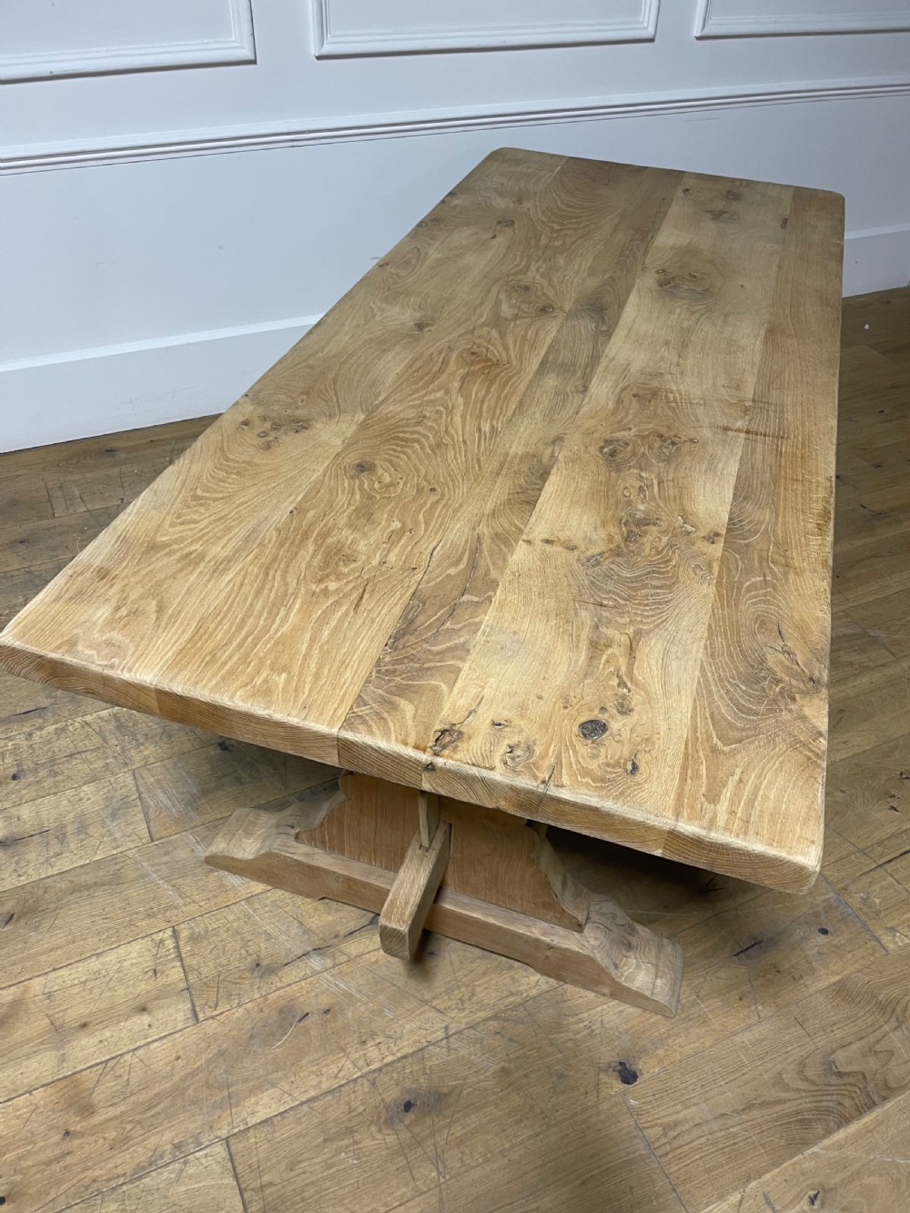 

Scrubbed oak refectory table  View VI
