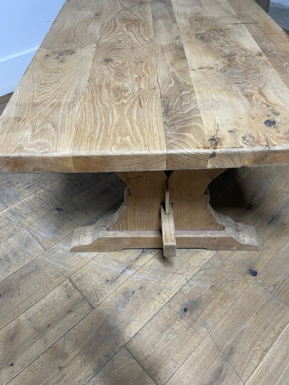 

Scrubbed oak refectory table  View VII