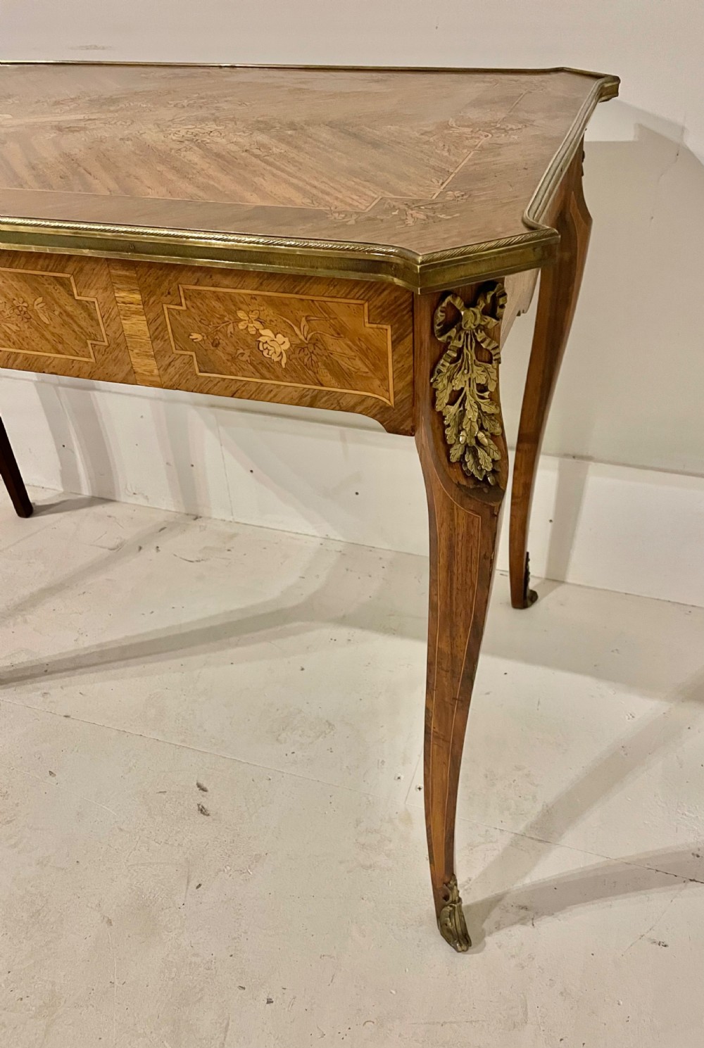 Napoleon III rosewood and inlaid writing table / centre table  View II