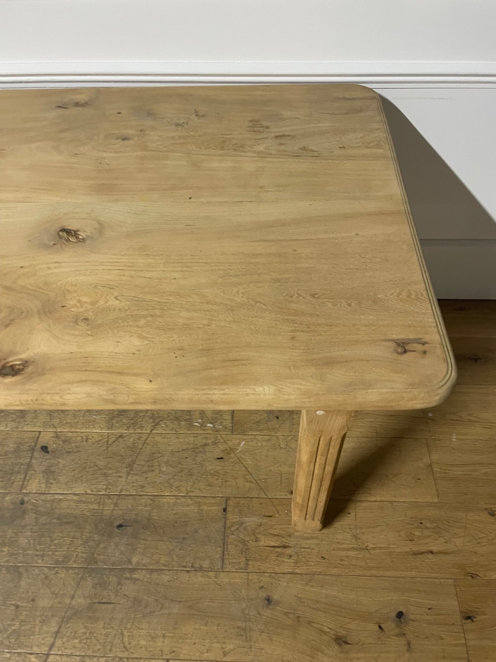 Scrubbed elm farmhouse table  View II