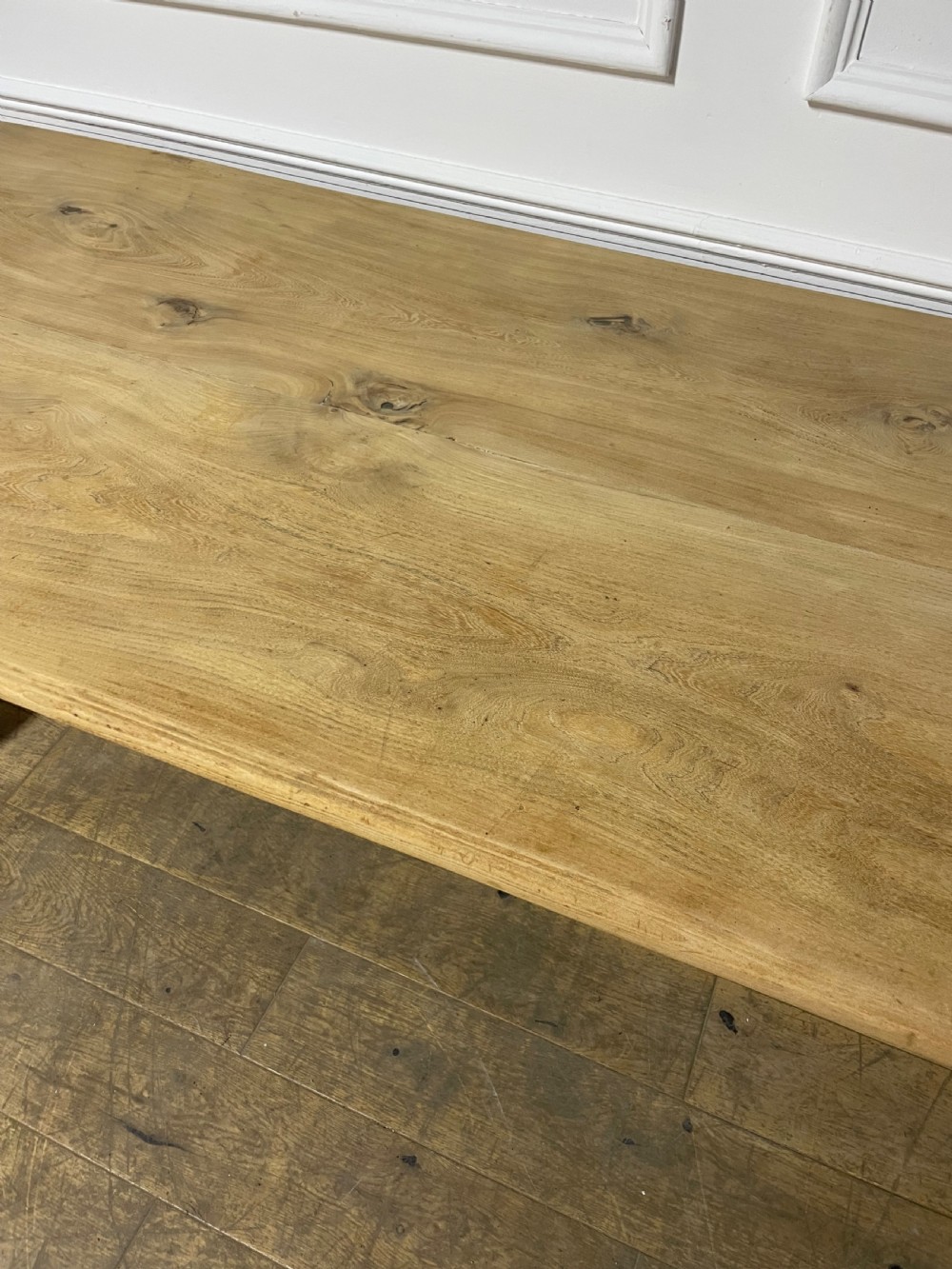 Scrubbed elm farmhouse table  View IV