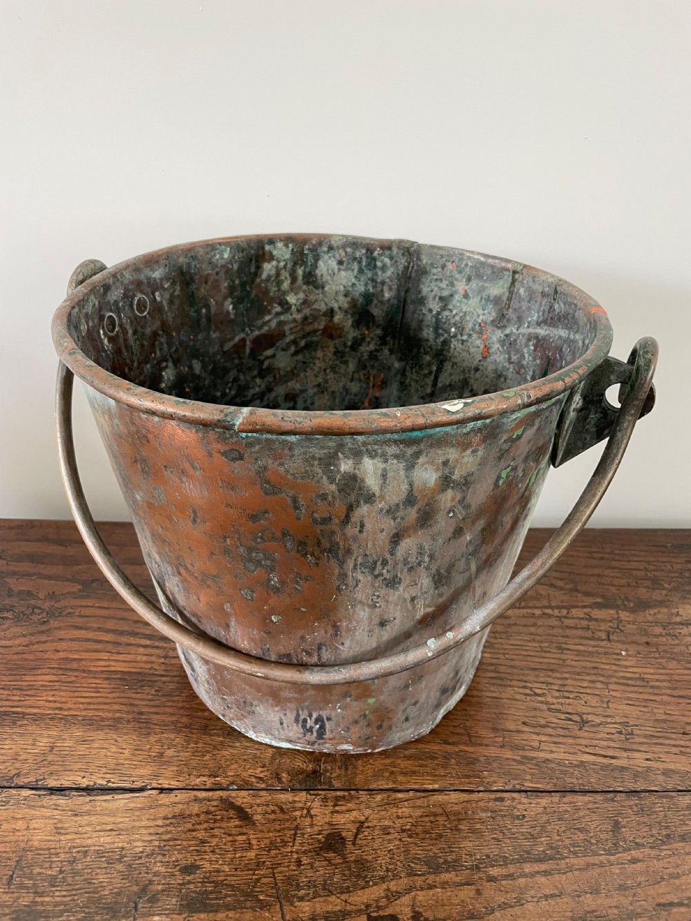 Antique copper bucket  View III
