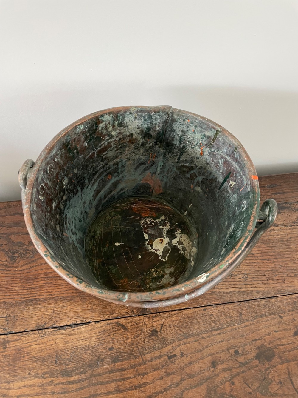Antique copper bucket  View IV