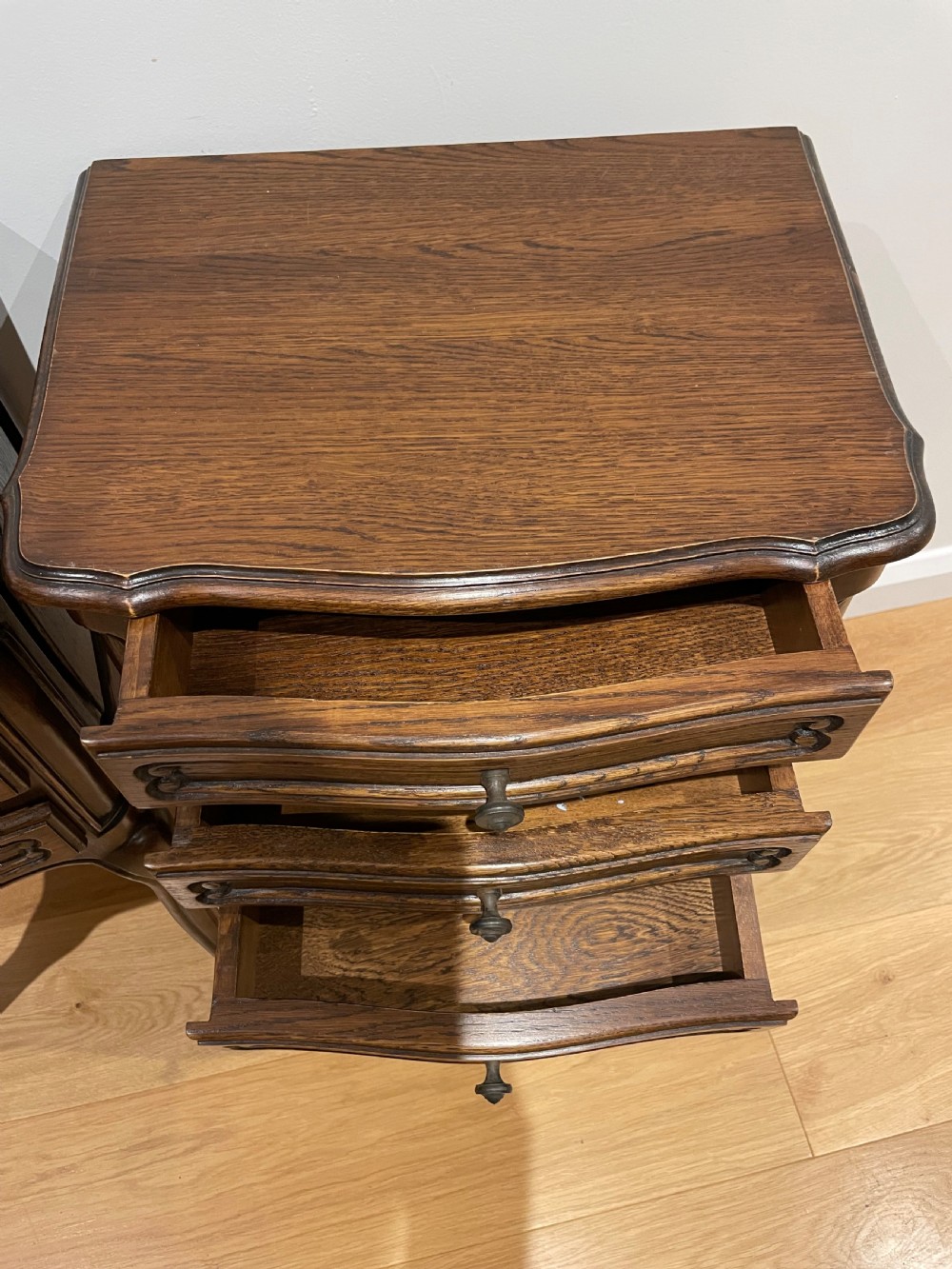 Pair of oak bedside cabinets  View IV