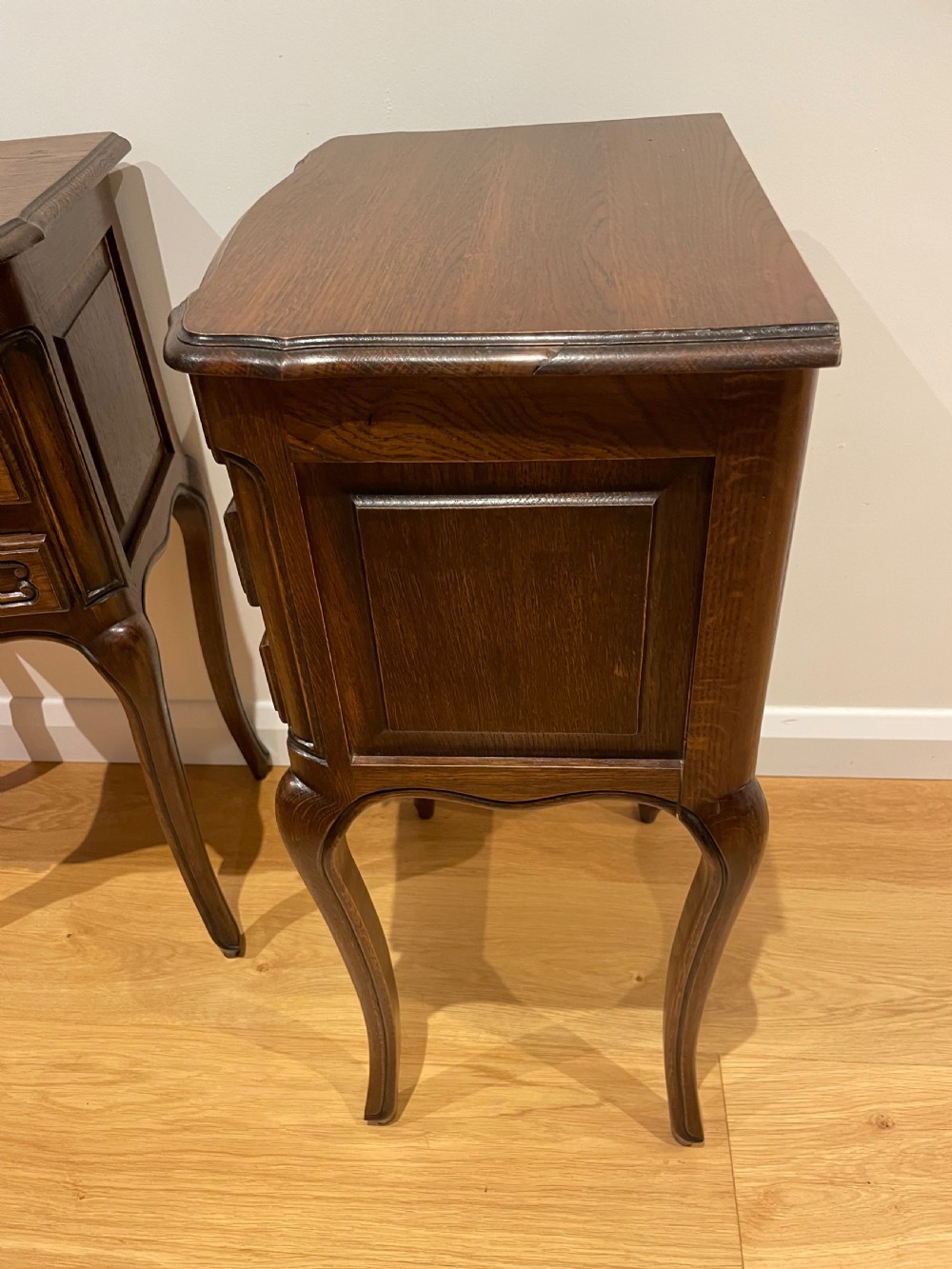 Pair of oak bedside cabinets  View IX