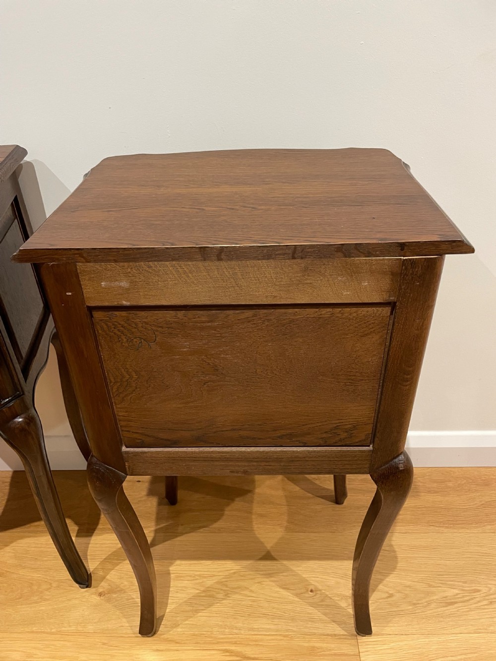 Pair of oak bedside cabinets  View X