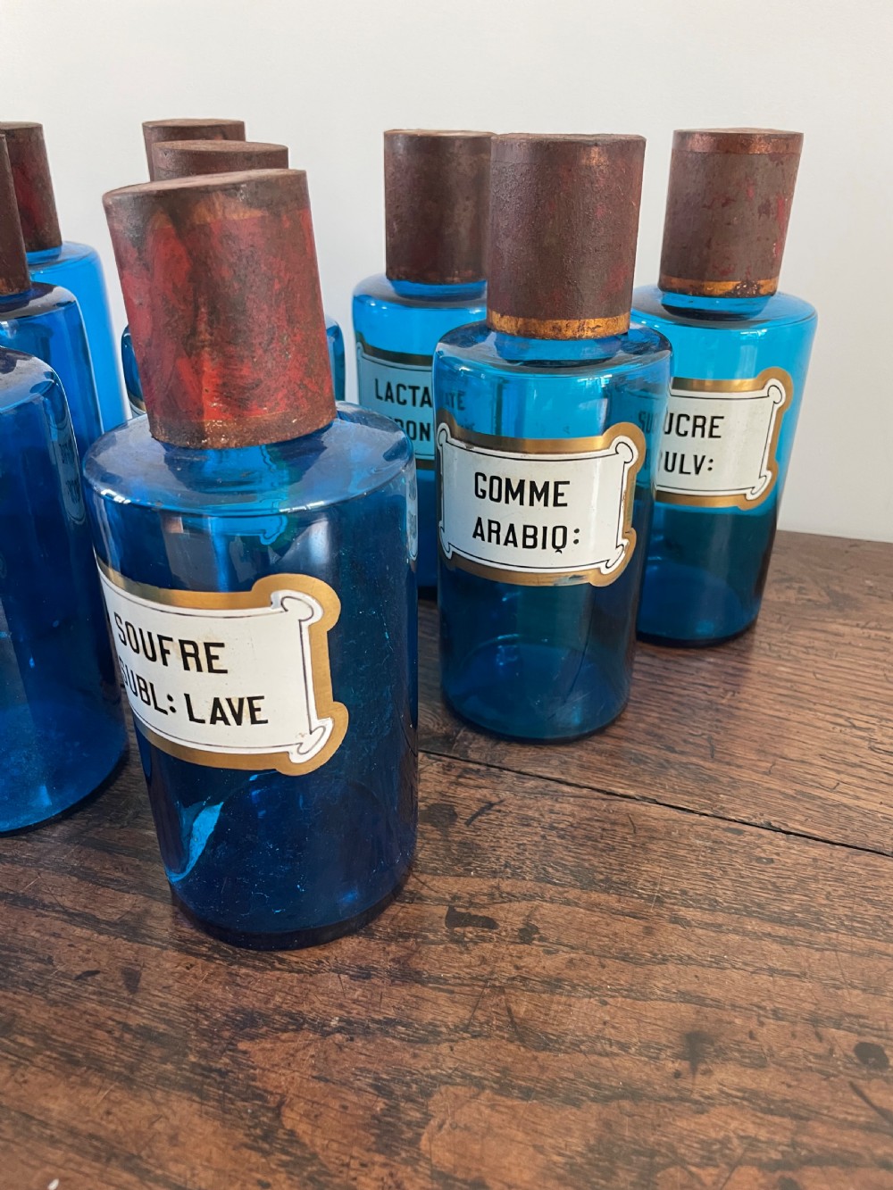 Collection of 17 apothecary bottles  View VI