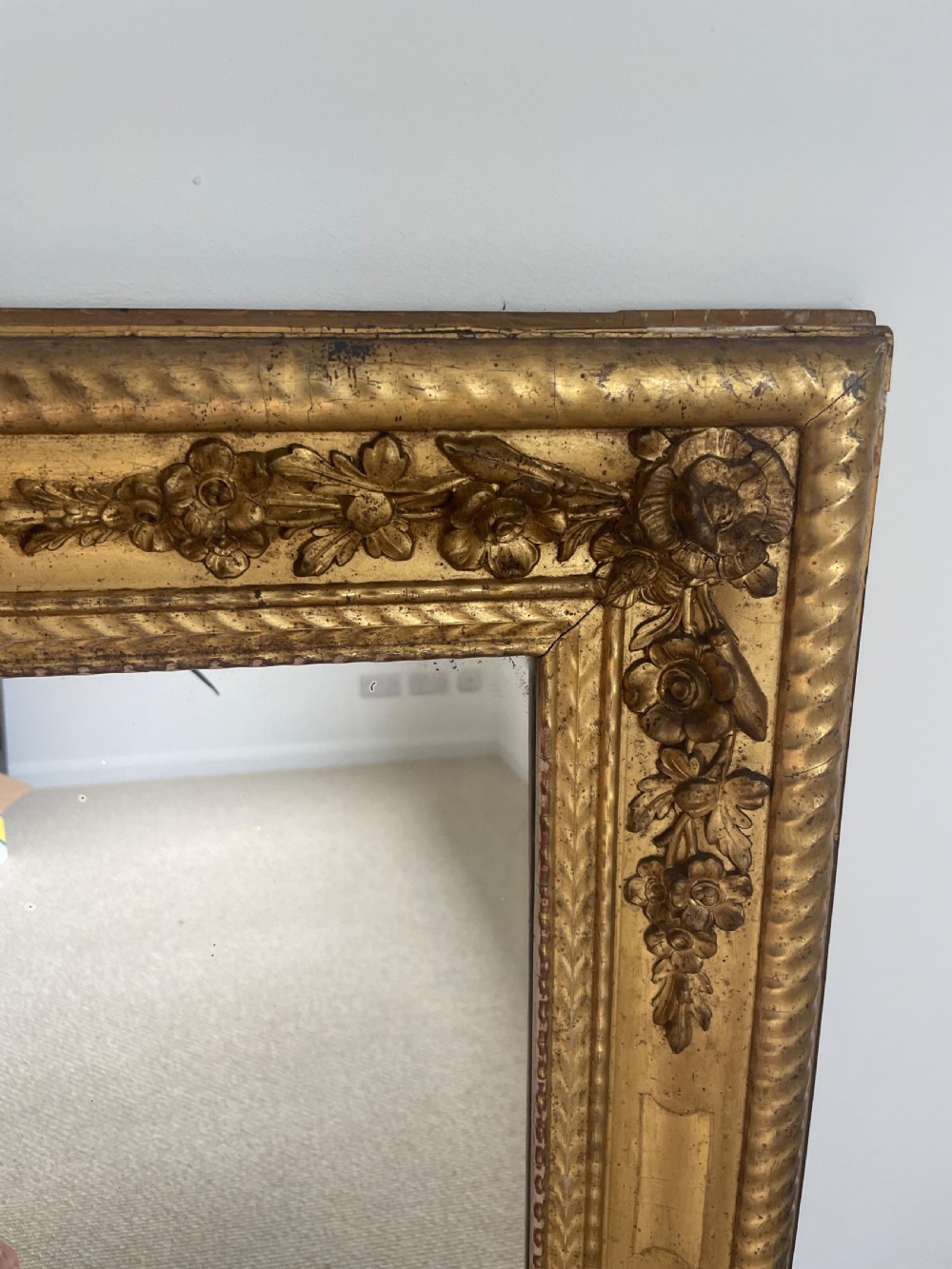 French gilded wall mirror  View III
