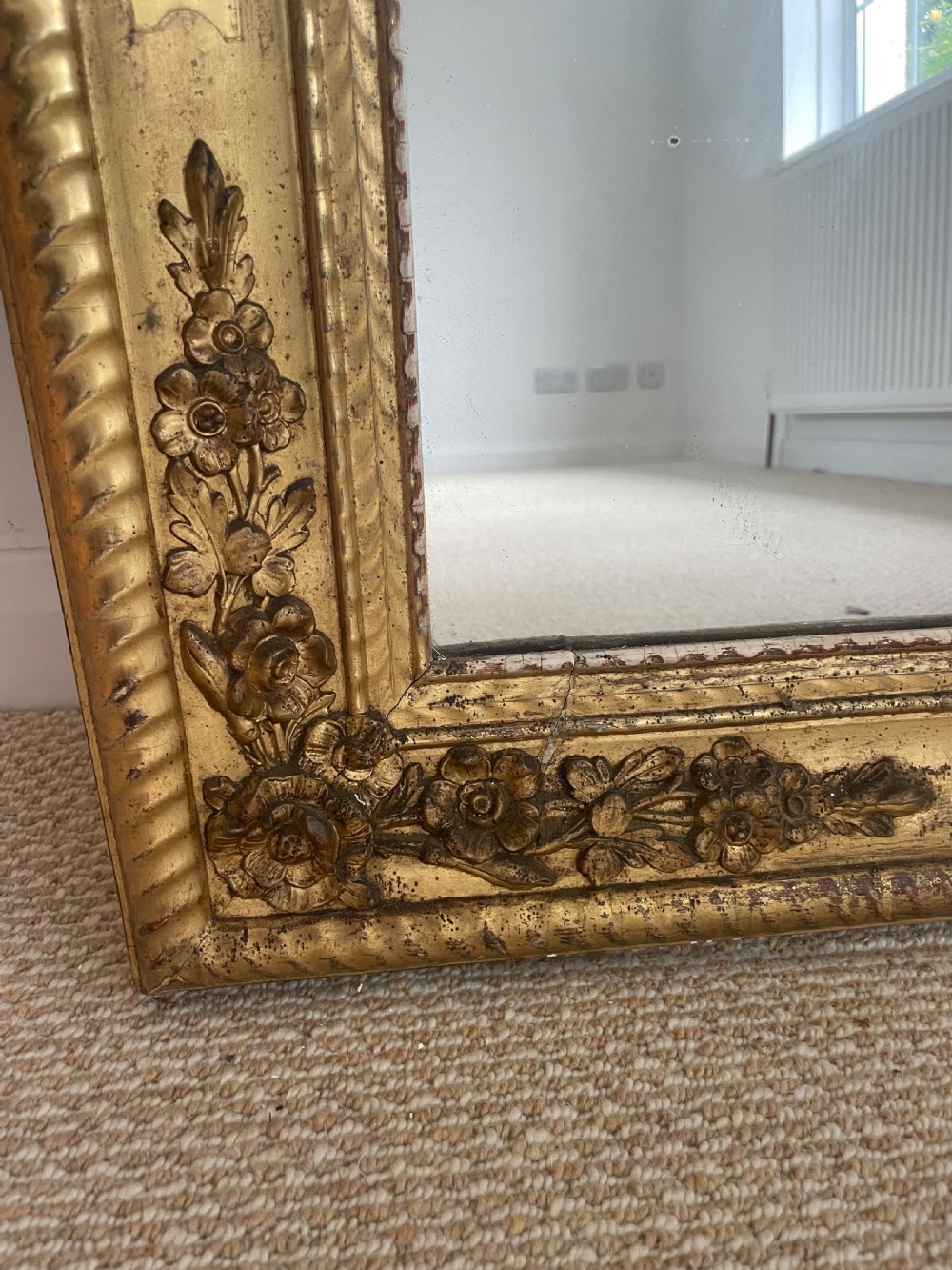 French gilded wall mirror  View IV