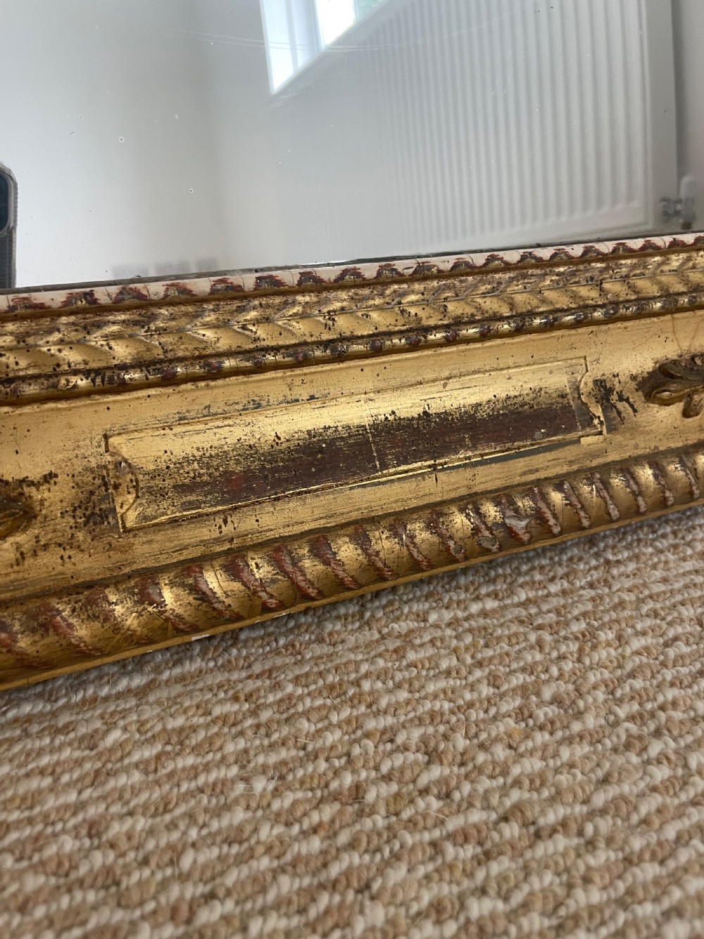 French gilded wall mirror  View V
