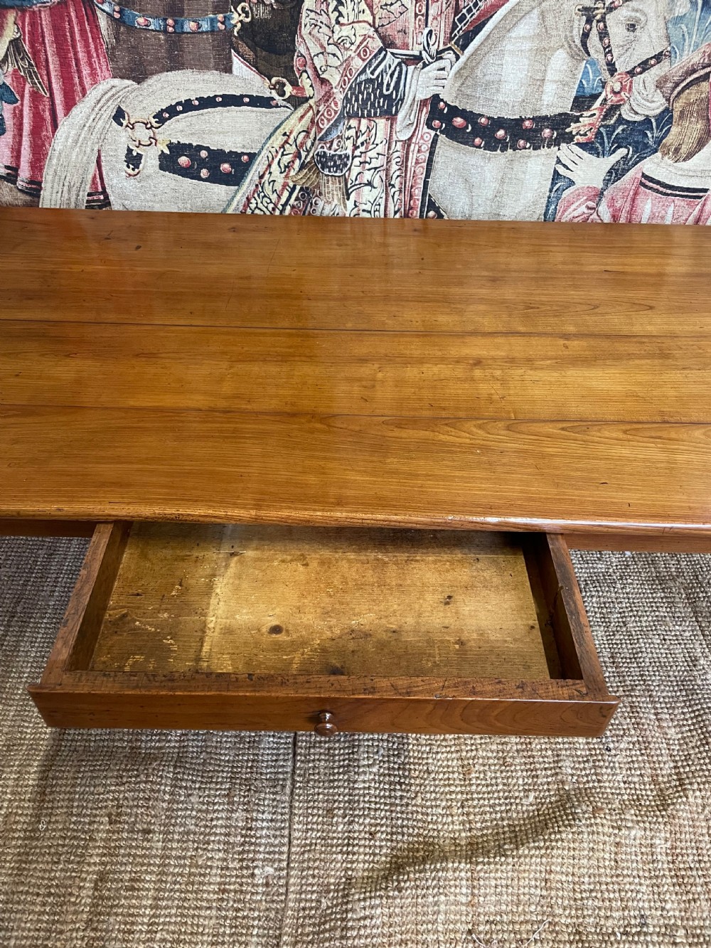 Cherry wood farm house table  View V