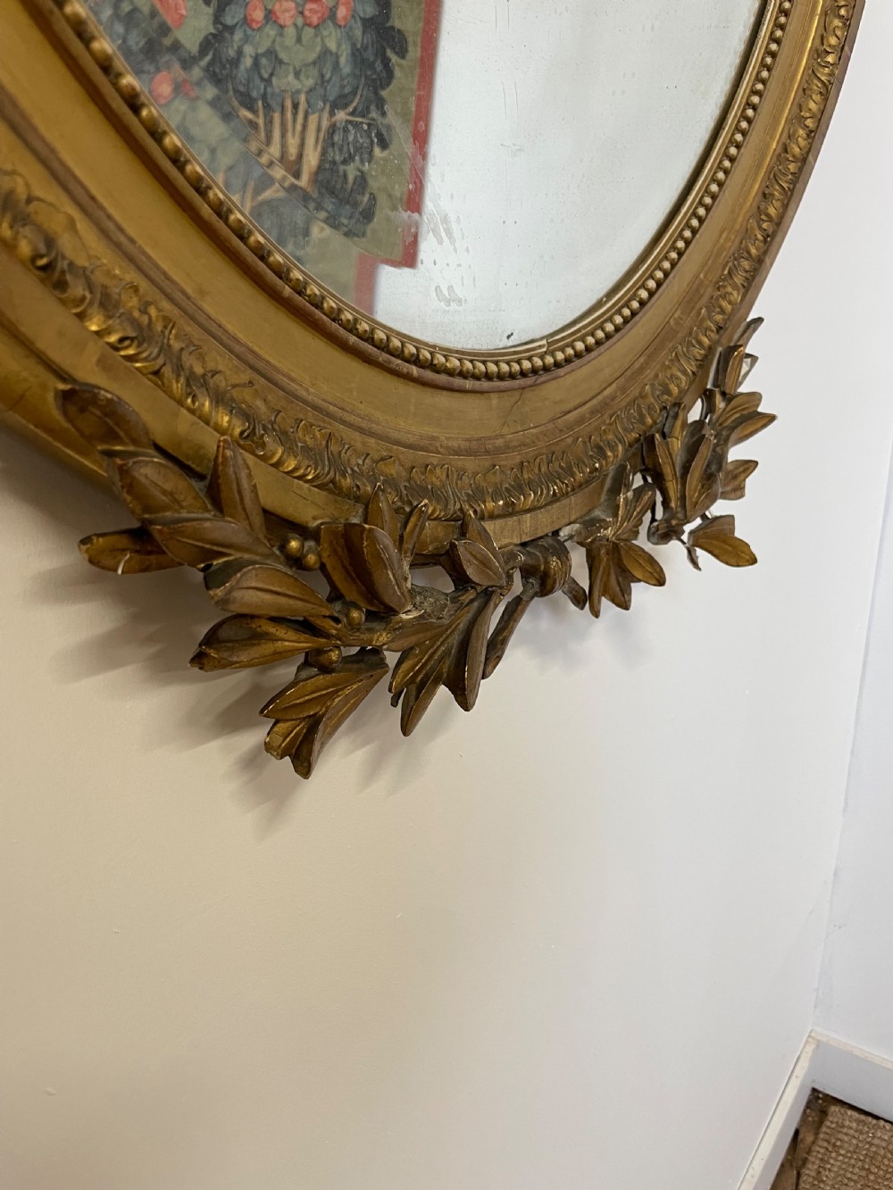 Napoleon III large oval gilt mirror  View III