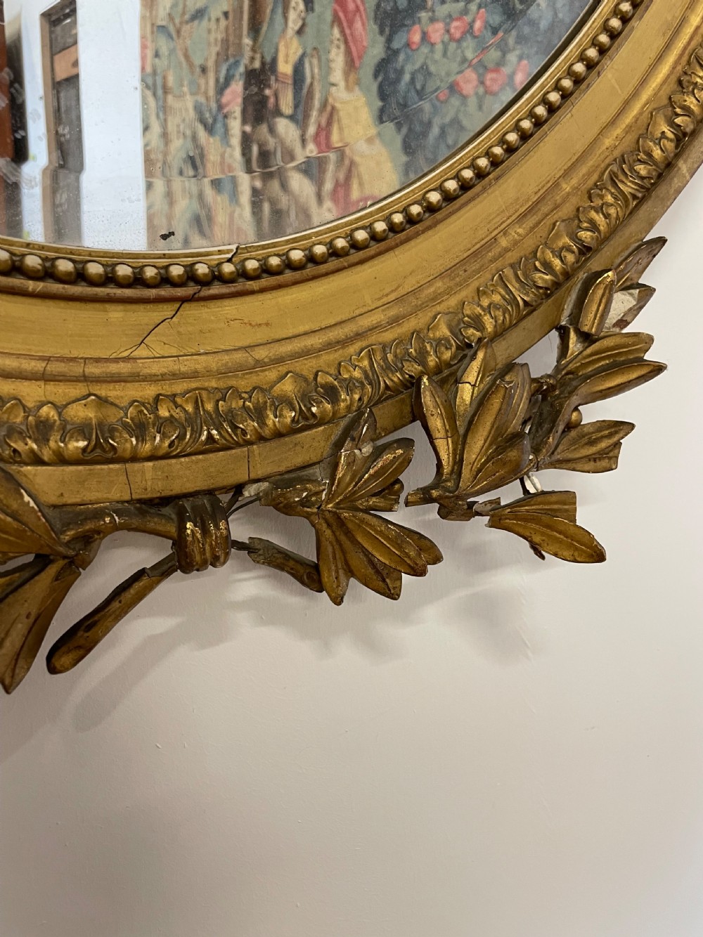 Napoleon III large oval gilt mirror  View IV
