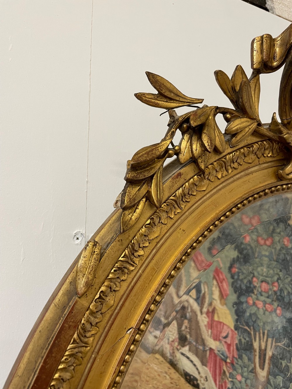 Napoleon III large oval gilt mirror  View V