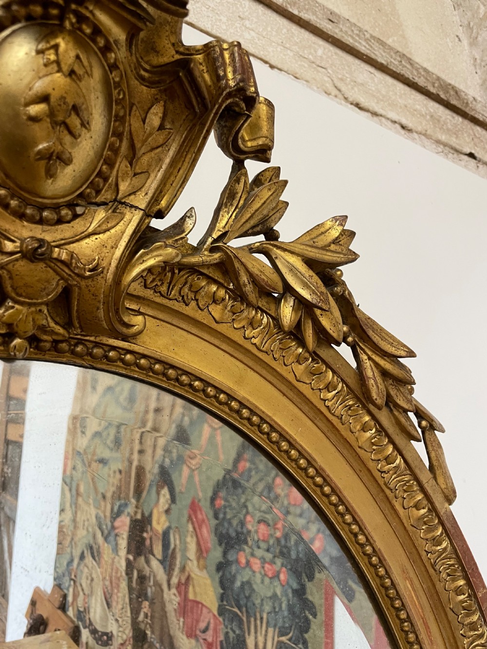 Napoleon III large oval gilt mirror  View VI
