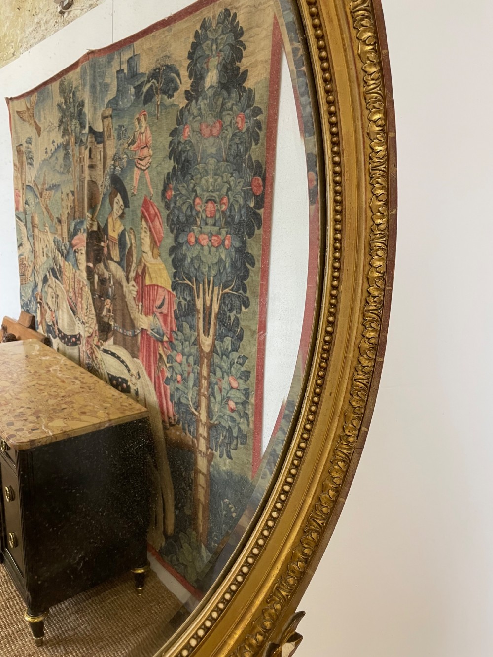 Napoleon III large oval gilt mirror  View IX
