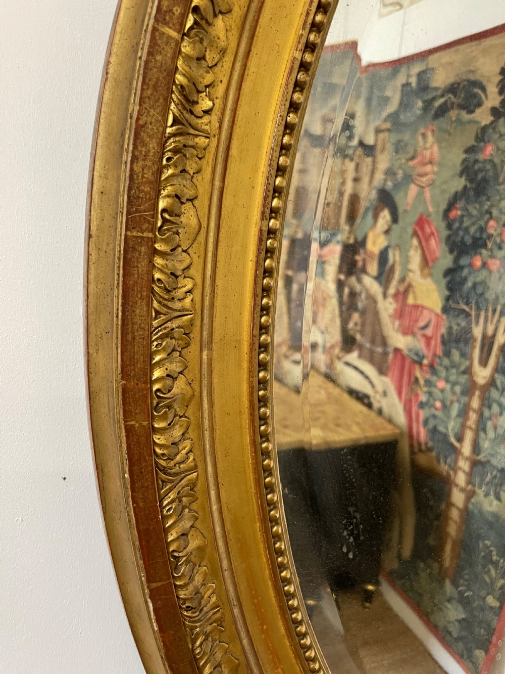 Napoleon III large oval gilt mirror  View XI