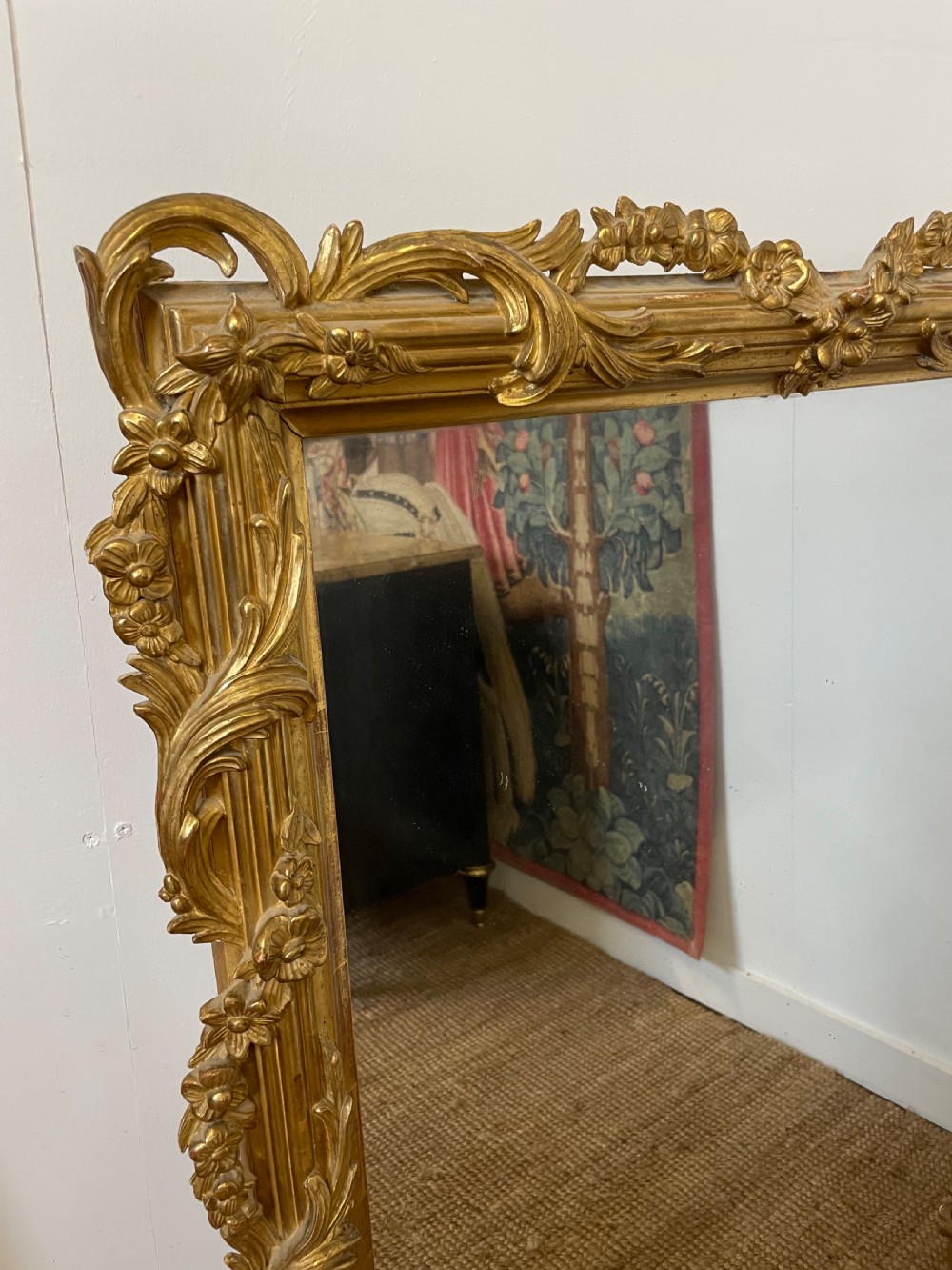 Decorative 19th century gilt mirror  View II