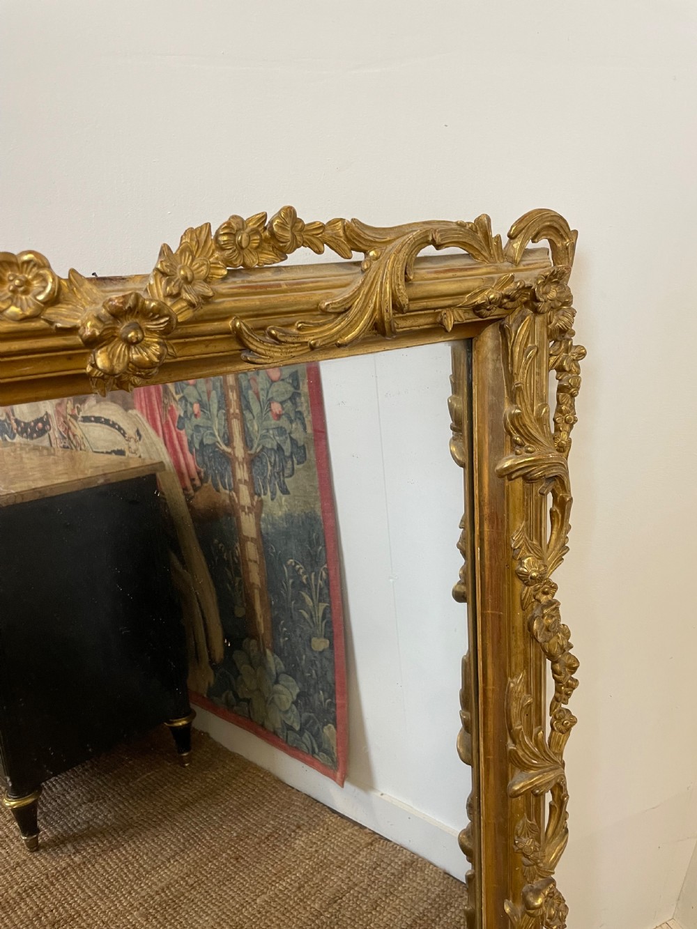 Decorative 19th century gilt mirror  View III