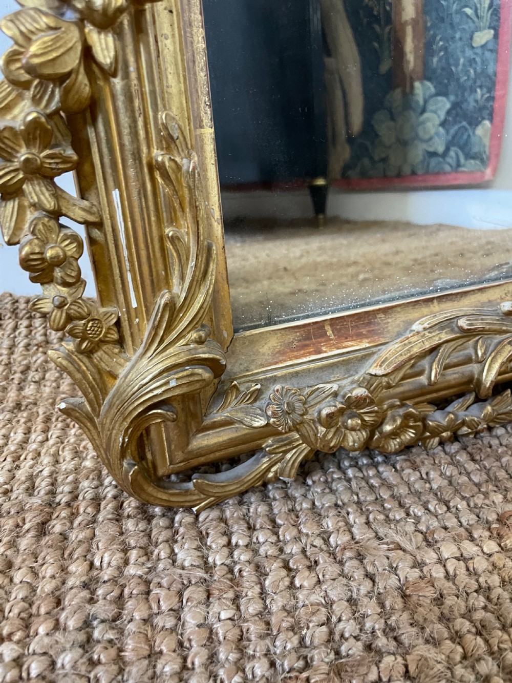 Decorative 19th century gilt mirror  View VI