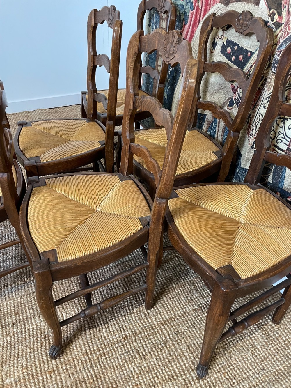 Set 6 oak chairs  View V