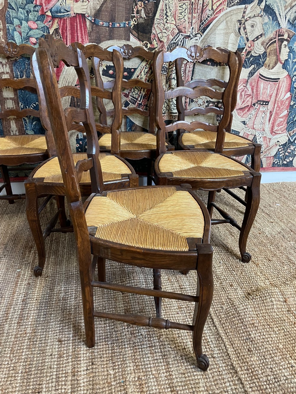Set 6 oak chairs  View VII