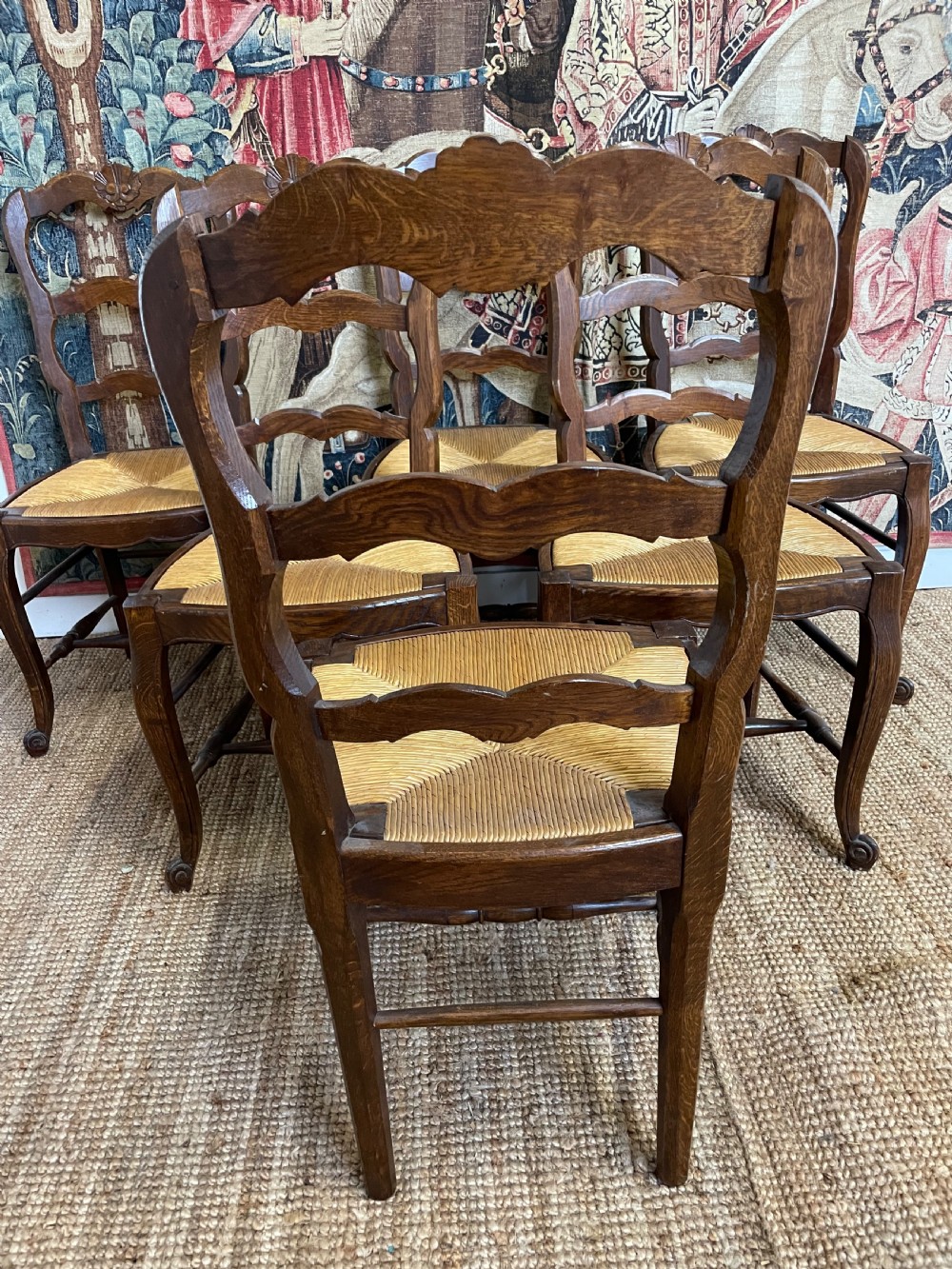 Set 6 oak chairs  View VIII