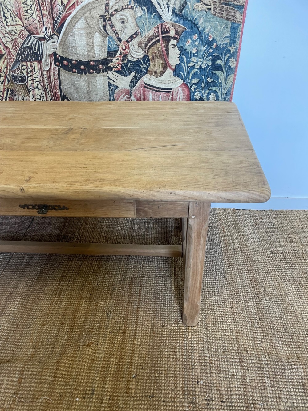 Scrubbed oak farmhouse table  View II