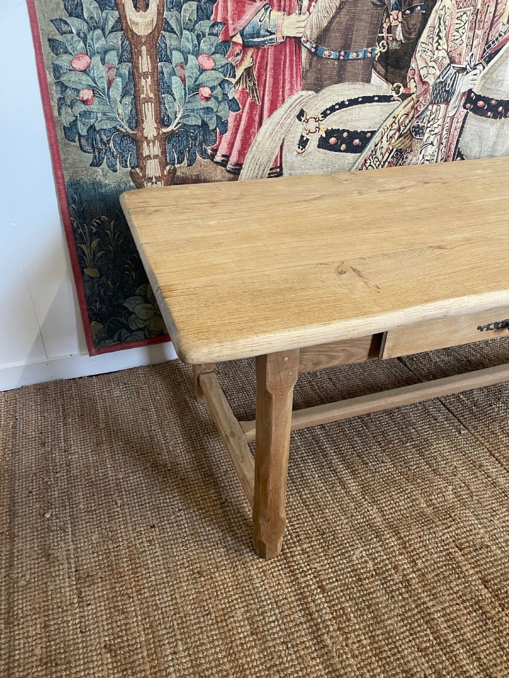 Scrubbed oak farmhouse table  View VI