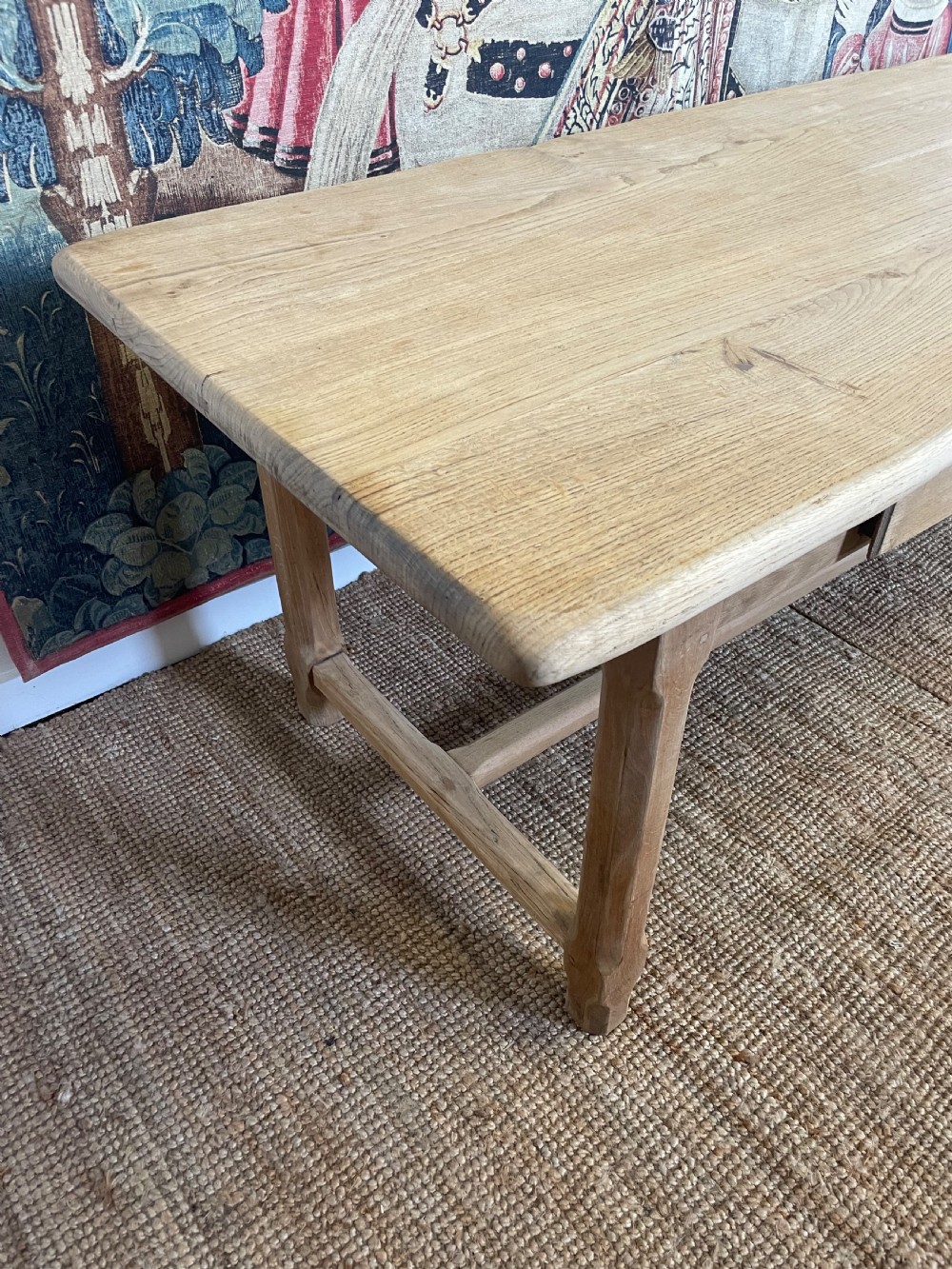 Scrubbed oak farmhouse table  View VII