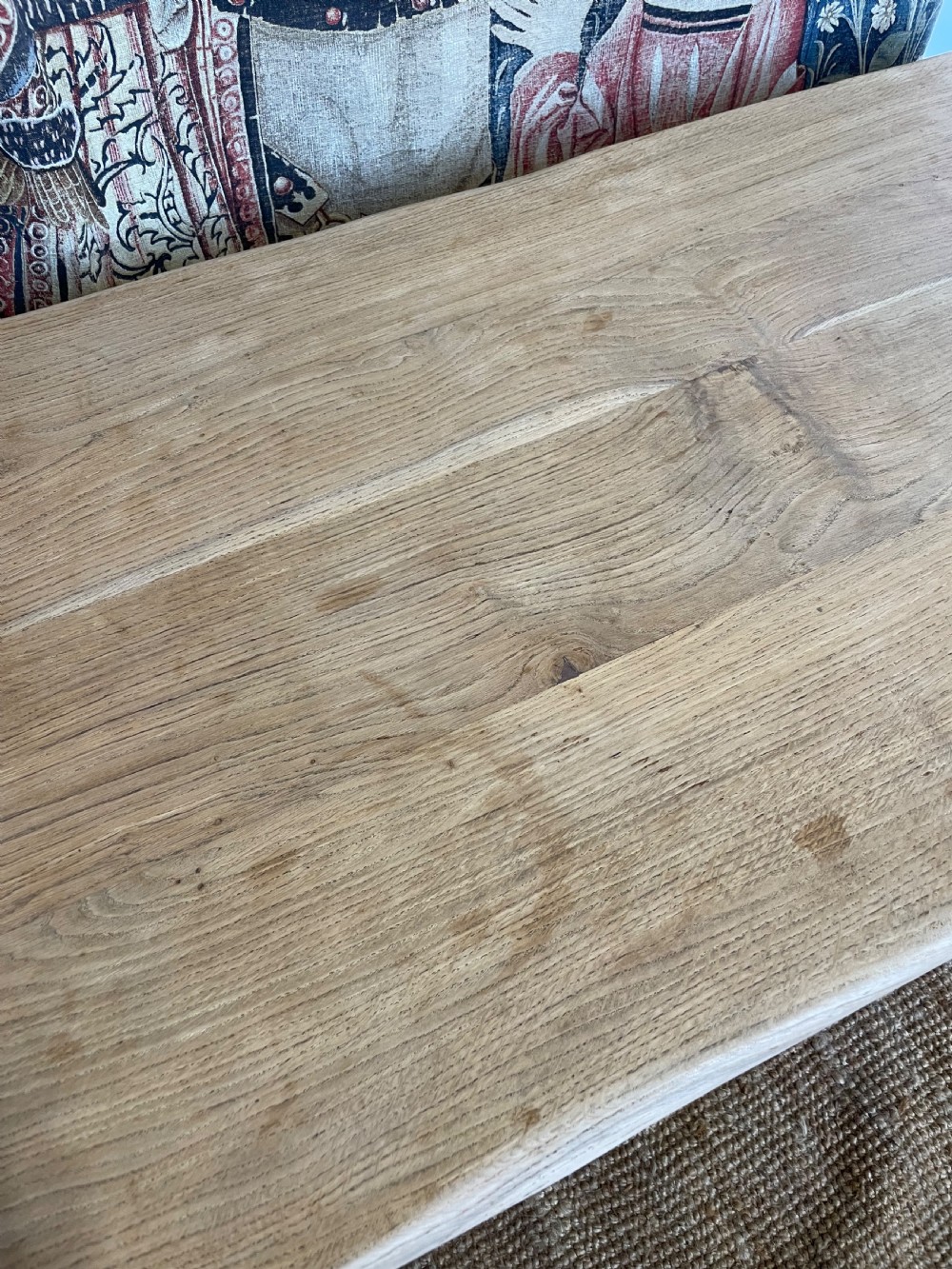 Scrubbed oak farmhouse table  View X