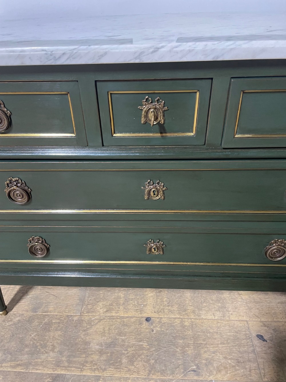 Early 20th century painted chest of drawers / commode  View VI