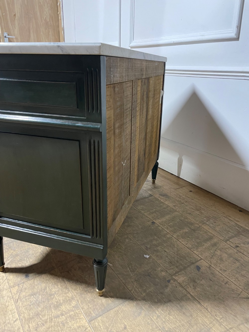 Early 20th century painted chest of drawers / commode  View IX
