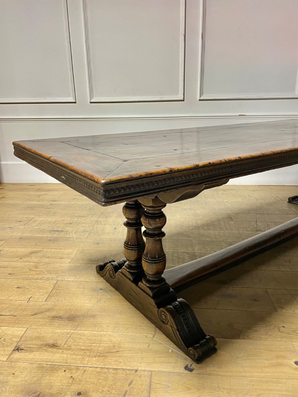 Walnut refectory table  View II