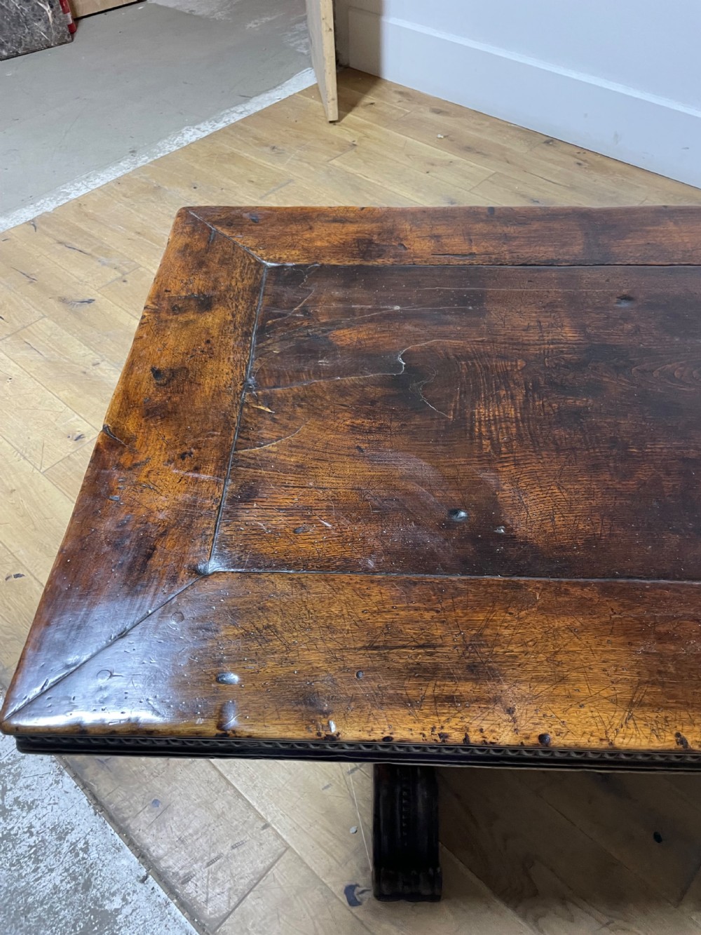 Walnut refectory table  View VIII