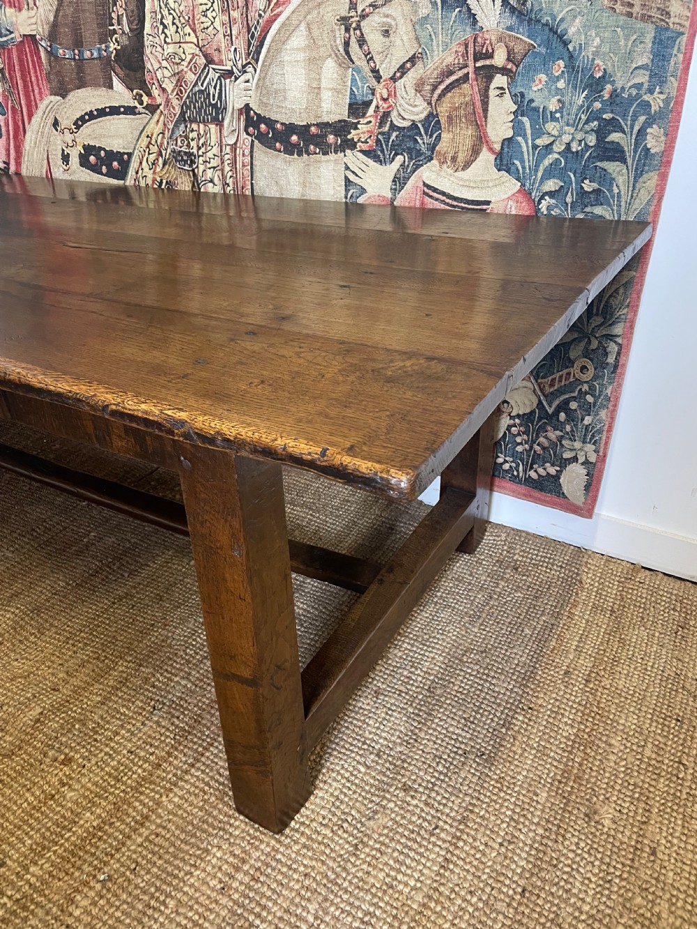 19th century oak farmhouse table  View II
