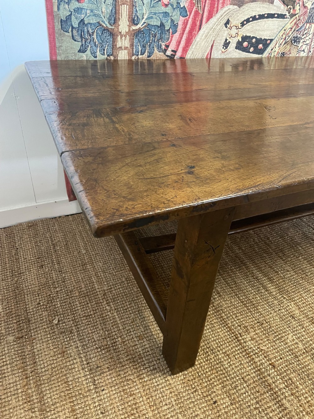 19th century oak farmhouse table  View VI