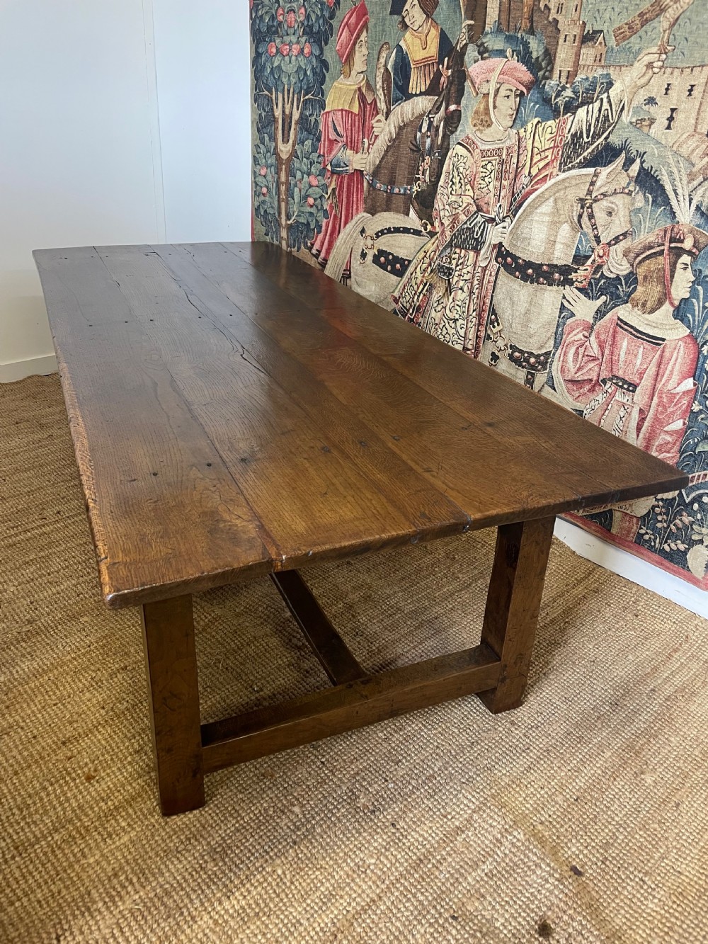 19th century oak farmhouse table  View X
