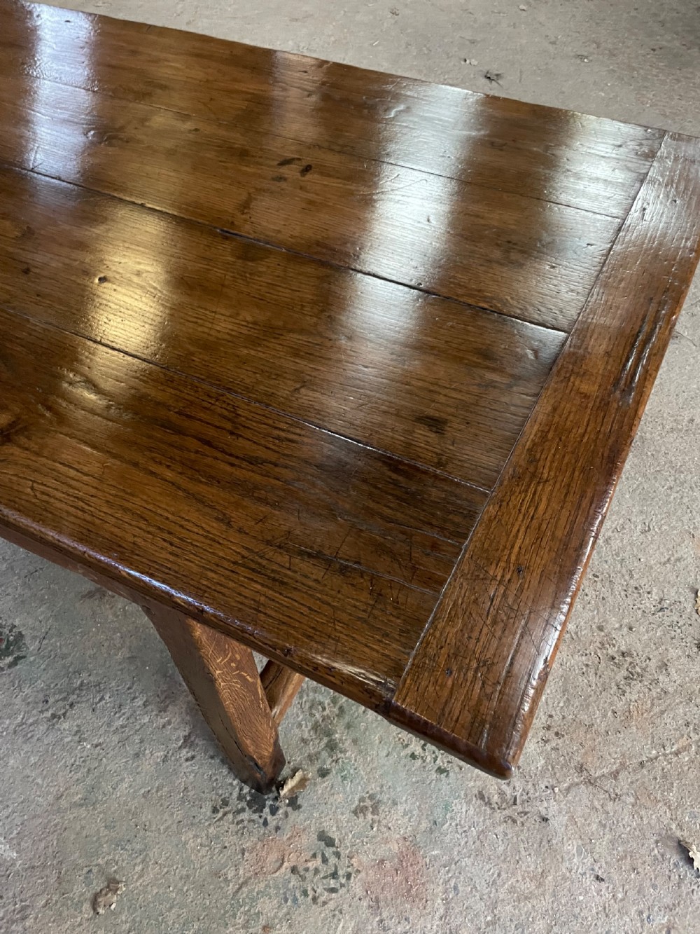 Very long oak farmhouse table 3.3 m View IV