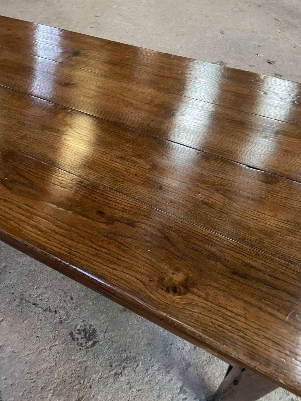 Very long oak farmhouse table 3.3 m View V