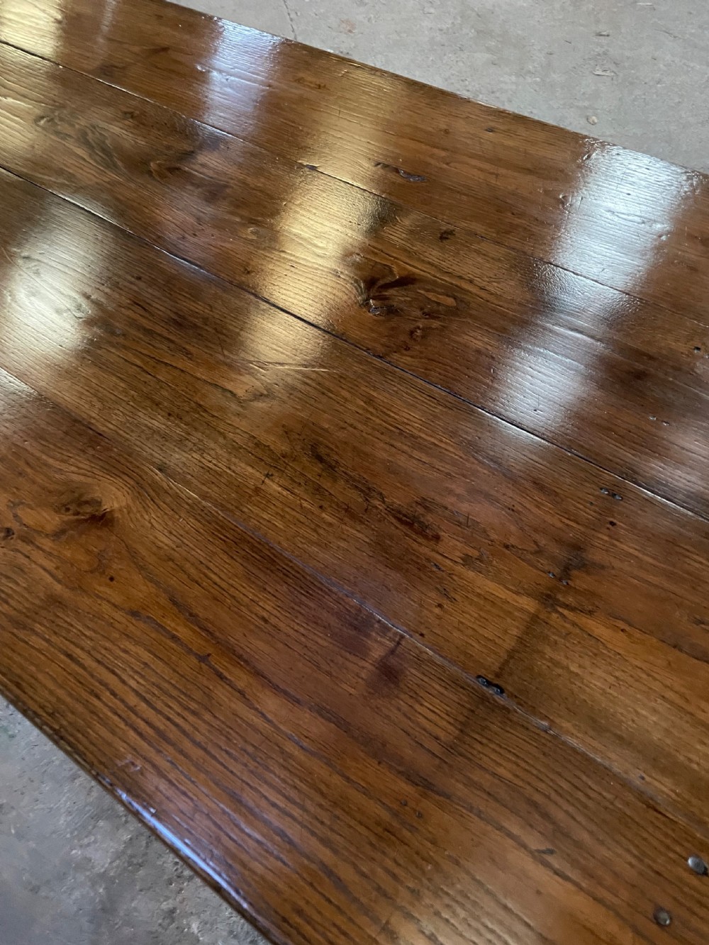 Very long oak farmhouse table 3.3 m View VII