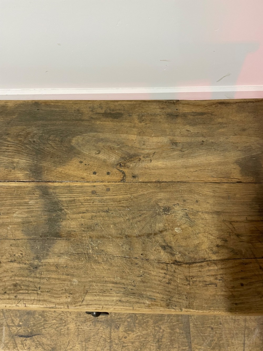 Scrubbed oak coffee table  View IV