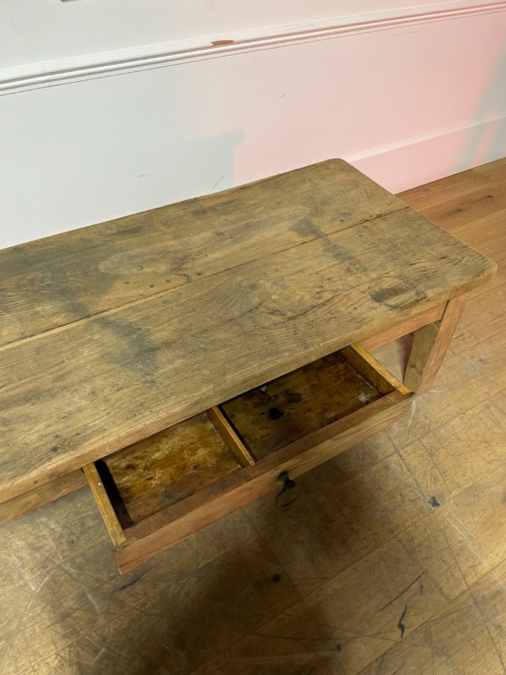 Scrubbed oak coffee table  View VII